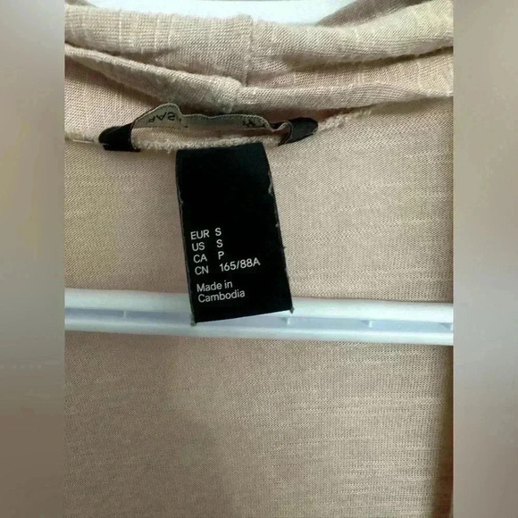 Size Small H&M Cardigan - SHEER CRAYOLA PEACH - Picture 5 of 11